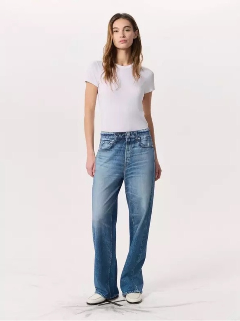 NWT Rag & Bone Miramar Terry Wide Leg Pant Noosa Sz Large